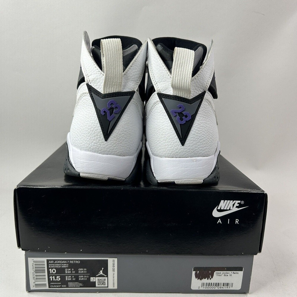 Nike Shoes Air Jordan 7 Retro “Flint/White Grey” 2021 - Picture 5 of 8